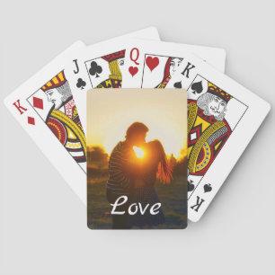 Custom Photo Love Girlfriend Boyfriend Script Playing Cards