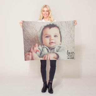 Custom Photo/Love Is All You Need Fleece Blanket