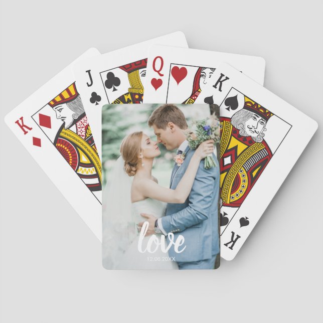 Custom Photo Love Script Playing Cards – Personali Playing Cards (Back)