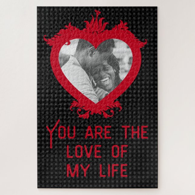 Custom Photo Love Valentine's Jigsaw Puzzle (Vertical)