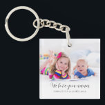 Custom Photo Love You Nana Names Year  Key Ring<br><div class="desc">Custom Photo Love you Nana Names Year. Make grandma feel truly special this Christmas with this fully customisable design! Choose your favorite photo to replace the sample picture. Changes to colors of text can be made to better suit your photo if necessary via the customize further option. The same design...</div>