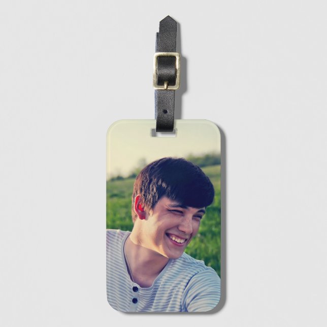 Custom Photo  Luggage Tag (Front Vertical)