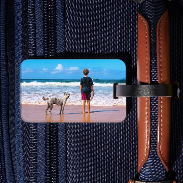 Custom Photo Luggage Tag with Your Favourite Photo (Back Insitu 2)