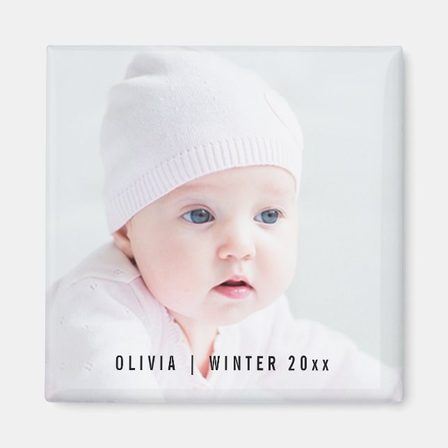 Custom Photo Magnet | Optional Text Overlay (Front)