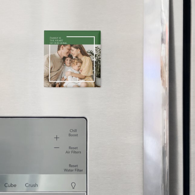Custom Photo Magnet with Personalised Message (In Situ (Fridge))