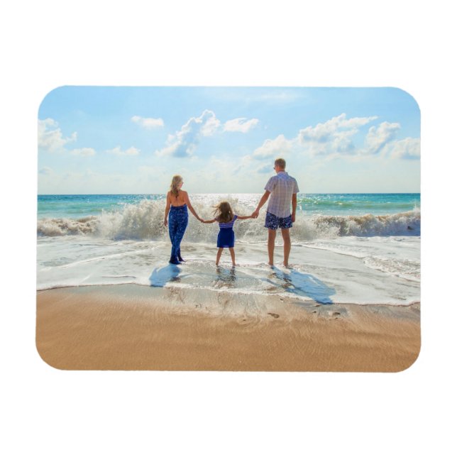 Custom Photo Magnet with Your Photos Personalized (Horizontal)