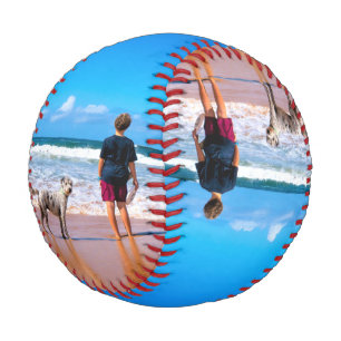 Custom Photo Make Your Own Design - I Love My Pet Baseball
