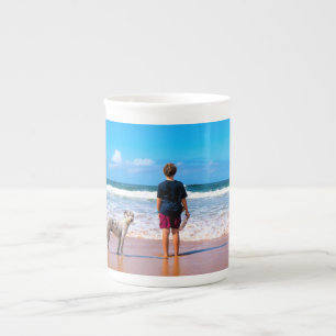 Custom Photo Make Your Own Design - I Love My Pet Bone China Mug