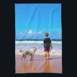 Custom Photo Make Your Own Design - I Love My Pet  Tea Towel<br><div class="desc">Custom Photo Make Your Own Design - I Love My Pet - Personalised Family / Friends / Pets or Personal Gift - Add Your Photo / Text / Name - Resize and move or remove and add elements / text with customisation tool ! You can transfer this design to more...</div>