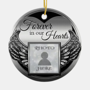 Custom Photo Memorial Ceramic Ornament
