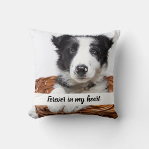 Custom photo memorial dog pet  cushion