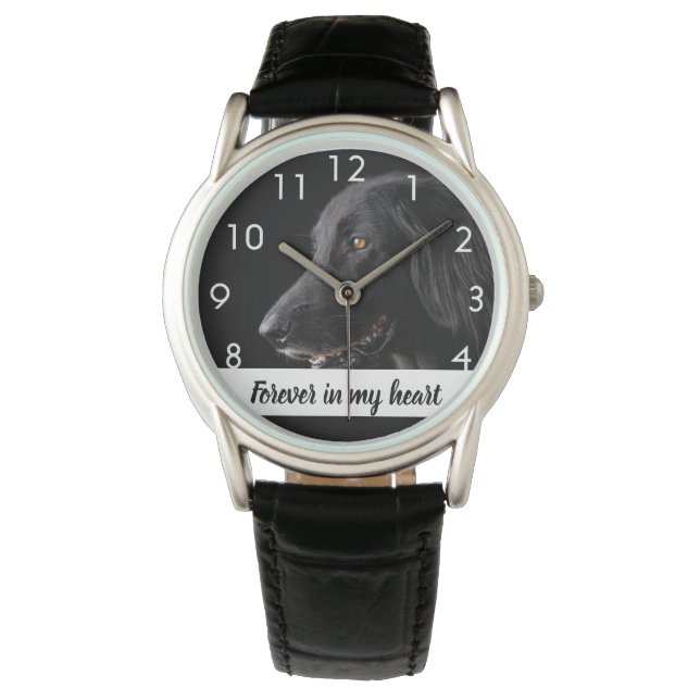 Custom photo memorial dog pet  watch (Front)