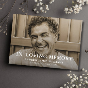 Custom Photo Memorial Funeral Tribute