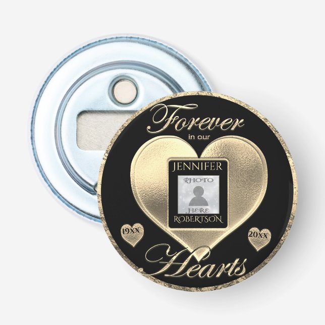 Custom Photo Memorial in Loving Memory Bottle Opener (Front)