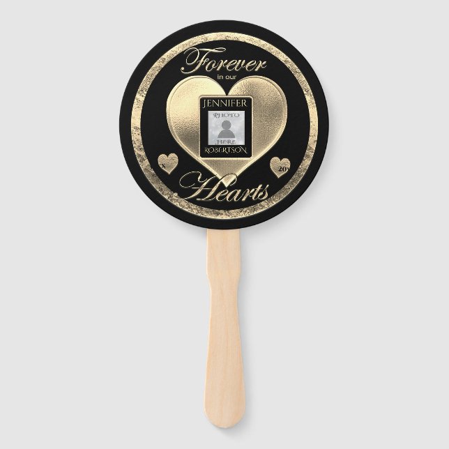Custom Photo Memorial in Loving Memory  Hand Fan (Front)