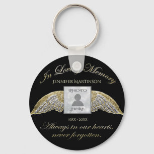 Custom Photo Memorial In Loving Memory Key Ring
