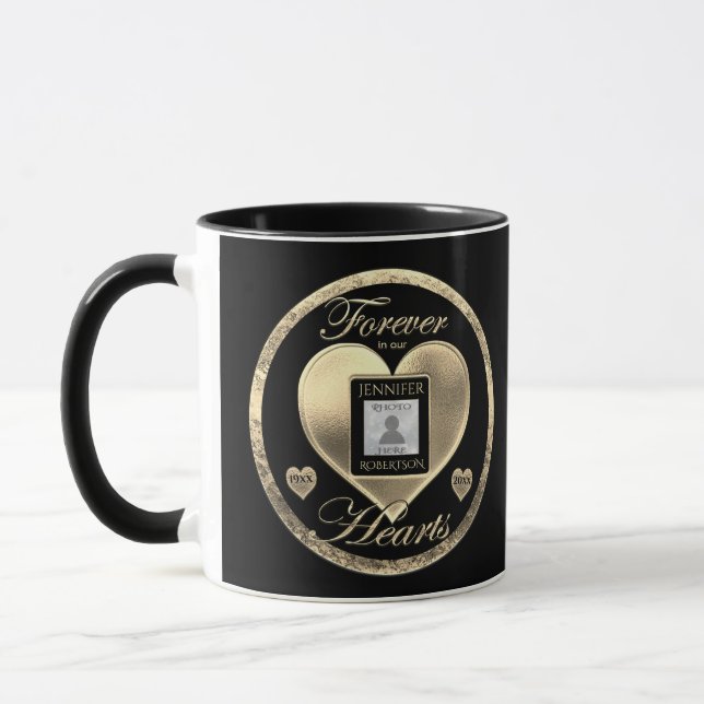 Custom Photo Memorial in Loving Memory Mug (Left)