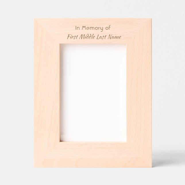 Custom Photo Memorial Keepsake Etched Frames (Front)