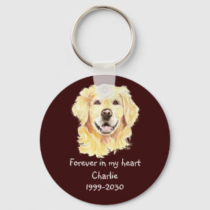 Custom Photo Memorial Keepsake Pet Dog  Key Ring