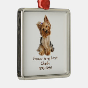 Custom Photo Memorial Keepsake Pet Dog Metal Ornament