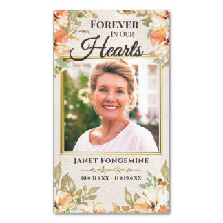 Custom Photo Memorial Magnet Funeral Favour Set