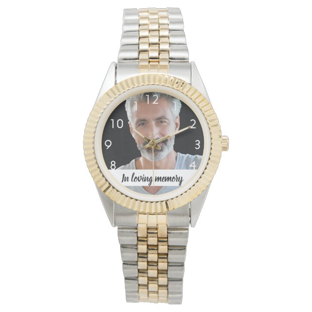 Custom photo memorial male  watch (Front)
