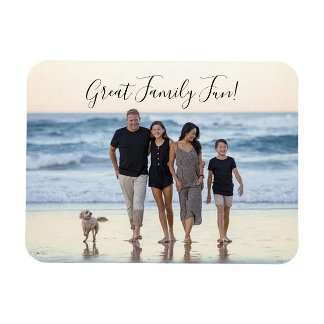 Custom photo memory magnet (Horizontal)