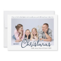 Custom Photo Merry Christmas Bible Verse
