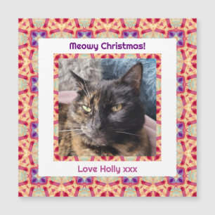 Custom Photo Merry Christmas Jolly Pet Cat Kitten