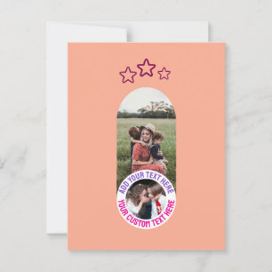 📸 Custom Photo & Message Card – Personalised Text
