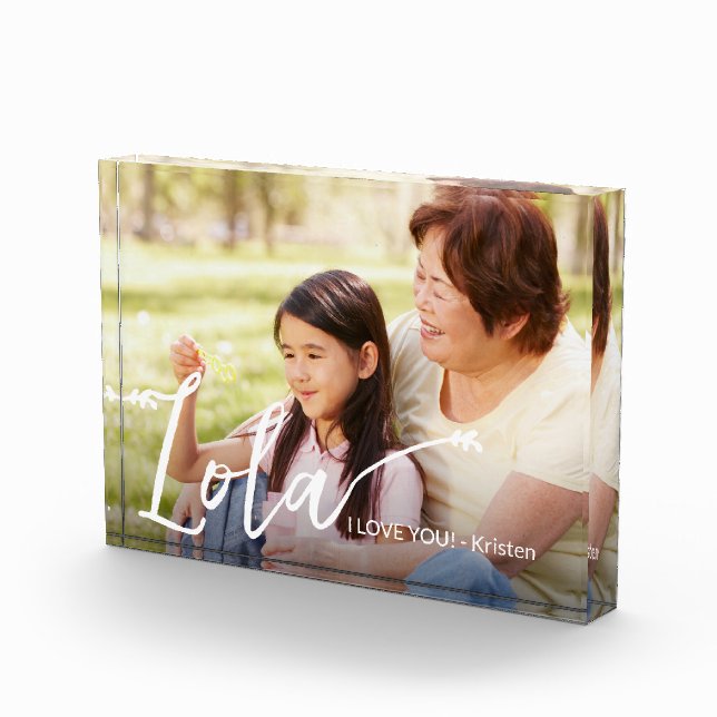 Custom Photo Message Name Lola Script Block (Right)