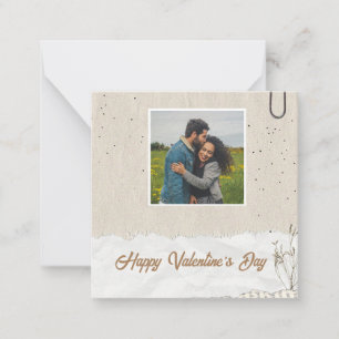 Custom Photo Message Valentines Day Greeting Card