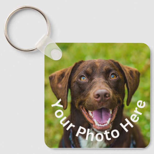 Custom Photo Metal Keychain (Front)