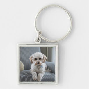  Custom Photo Metal Square Charm Key Ring