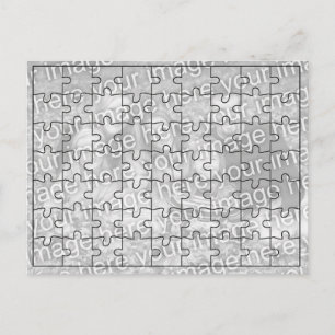 Custom Photo "Mock" Puzzle Post Card-63 pieces Postcard