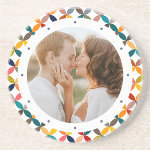 Custom Photo Modern Colorful Personalized Coaster