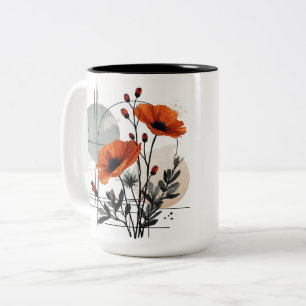 Custom Photo Modern Cool Elegant Create Your Own Two-Tone Coffee Mug