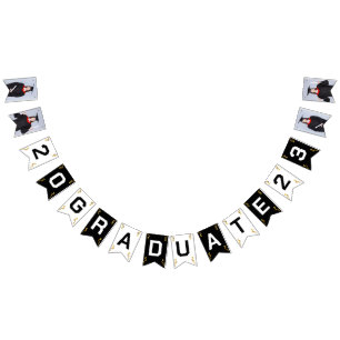 Custom Photo Modern Elegant Senior Graduation Part Bunting