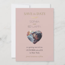 Custom Photo Modern Simple And Minimalist Wedding