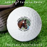 Custom Photo Modern Simple Personalised Golfer Golf Balls<br><div class="desc">Two of your favourite things , golf and your horse ! Now you can take your best friend with you as you play 18 holes . Customise these golf markers with your horse's favourite photo and name . Great gift to all golf and horse lovers , from the horse !...</div>