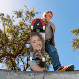 Custom Photo Monogram Personalise Skateboard