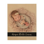 Custom Photo Monogram Personalised Print on Wood