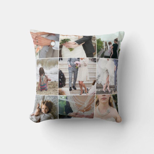 Custom Photo Montage Cushion (Front)