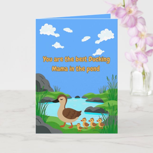Custom Photo Mothers Day Card (Orchid)