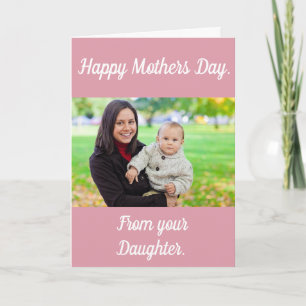 Custom, Photo, Mother's Day Card. Card