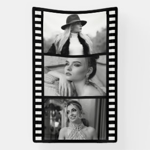 Custom Photo Movie Strip Banner, Hollywood Party Banner
