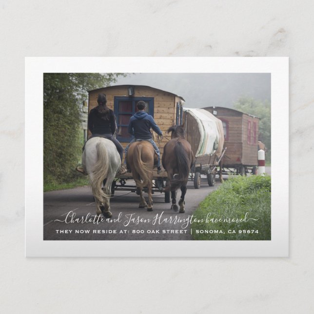 Custom Photo Moving Announcement Postcard (Front)