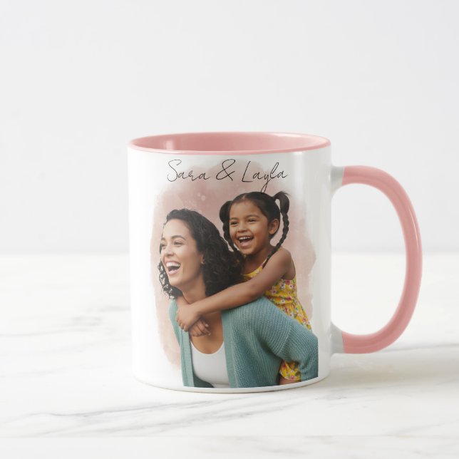 Custom Photo Mug for Family Couple (Right)