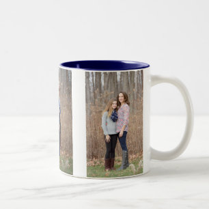 Custom photo mug - persoanlize 3 vertical photos