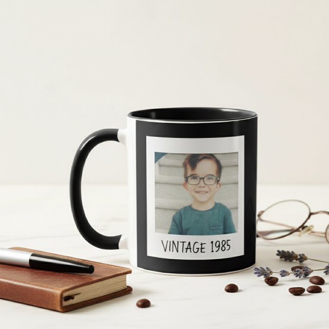Custom Photo Mug Vintage Photo And Custom Year  (Creator Uploaded)